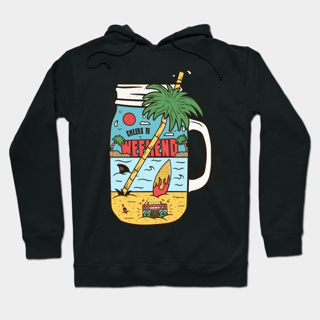 Cheers To Weekend Hoodie by busines_night